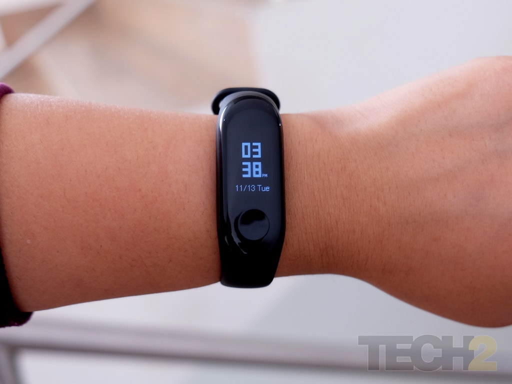 The Mi Band 3 retails for the same price as the Mi Band 2 which is Rs 1,999. Image: tech2/ Shomik